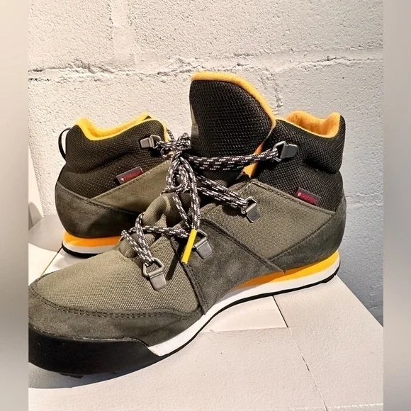 Adidas Snowpitch Green Gold  High Top Sneaker Hiker Grip  Men’s  Big Kid 5.5 - Picture 7 of 13